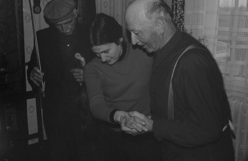Marcel Fortin au violon et Pierre Faucher à la danse